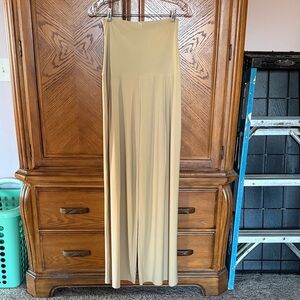 Norma Kamali Wide Leg  Pants in Beige Size L/36